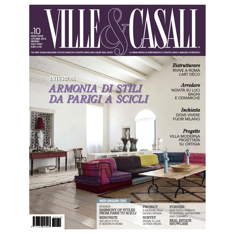 【订阅】VILLE＆CASALI意大利原版居家装饰杂志年订12期 B086