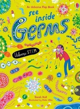 【预售】See Inside Germs，【翻翻书】细菌 英文进口原版儿童趣味图书Sarah Hull