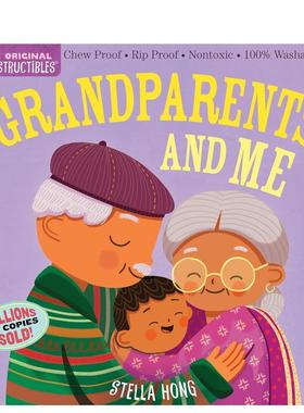 【预售】咬咬书：我和祖父母Indestructibles: Grandparents and Me英文进口原版儿童趣味图书Amy Pixton外文正版