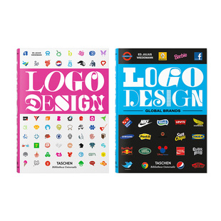 标志设计 英文原版 现货 Design 平面设计 Wiedem Brands 两本套装 Logo Design. 图书籍进口正版 品牌设计 Julius Global