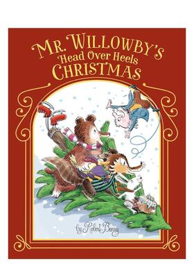【现货】威洛比先生的倾心圣诞 Mr. Willowby's Head Over Heels Christmas 英文进口原版儿童绘本图书Robert Barry