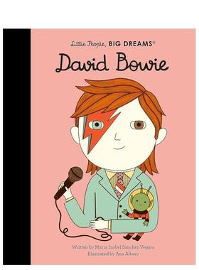 【现货】【小人物大梦想】大卫·鲍伊David Bowie【Little People, Big Dreams】英文进口原版儿童绘本图书6-9岁Maria Isabel San