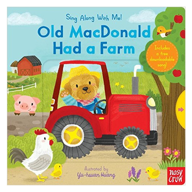 【现货】 Old MacDonald Had a Farm: Sing Along With Me英语儿歌绘本育儿歌谣操作书 2-5岁英文原版正版儿童启蒙学习英语