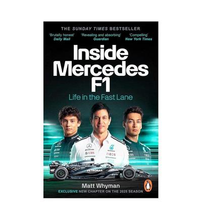 【预售】梅赛德斯 F1 车队内幕 Inside Mercedes F1 英文进口原版运动图书 含2025赛季的新章节Matt Whyman
