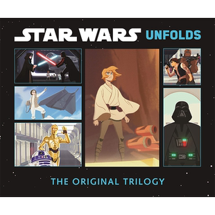 【现货】【Unfolds Book】Star Wars Unfolds，星战：手风琴式折页书 英文原版图书籍进口正版 Abrams 儿童绘本-IP/系列