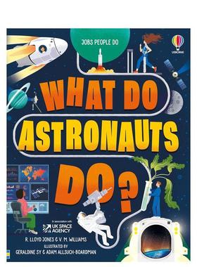 【预售】【职业启蒙】宇航员是做什么的？What Do Astronauts Do?【Jobs People Do】英文进口原版儿童图书3-6岁职业认知Rob Lloy