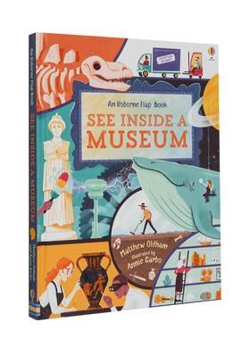 【现货】See Inside a Museum: 1 看里面博物馆儿童洞洞书 英语百科纸板翻翻书 Usborne看里面系列 Matthew Oldham Annie Carbo