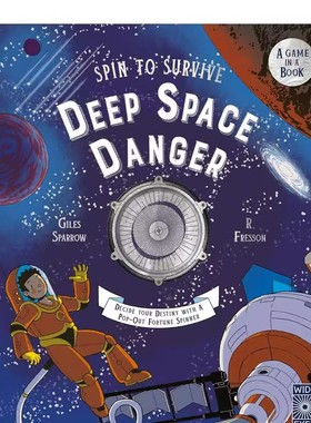 Deep Space Danger命运转盘：致命太空/法老的诅咒/勇闯亚马孙/独行阿尔卑斯 英文进口原版儿童读物正版图书籍Spin to Survive