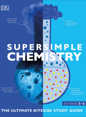 【现货】Super Simple Chemistry:The Ultimate Bitesize Study Guide简易化学 英文原版图书籍正版青少年读物DK系列化学研究指南