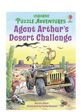 【预售】【解谜冒险】特工亚瑟的沙漠挑战 【Puzzle Adventures】Agent Arthur's Desert Challenge英文进口原版儿童趣味图书Russ
