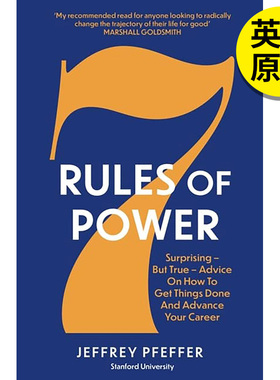 【现货】【翰德图书】7 Rules of Power 权力七则 英文原版图书籍进口正版 Jeffrey Pfeffer 生活综合