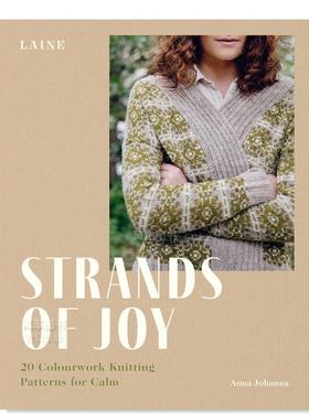 【预售】喜悦之线:20 种彩色编织图案 Strands of Joy: 20 Colourwork Knitting Patterns for Calm 英文手工制作原版图书外版进