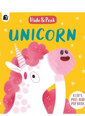 【预售】独角兽：翻翻书 Unicorn: A lift， pull and pop book 英文进口原版儿童趣味图书Nancy Loewen外文正版