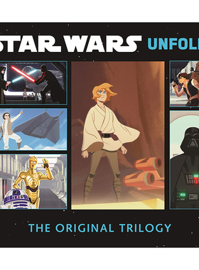 【现货】【Unfolds Book】Star Wars Unfolds，星战：手风琴式折页书 英文原版图书籍进口正版 Abrams 儿童绘本-IP/系列