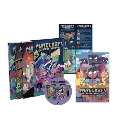 【预售】我的世界漫画:凋零盒装版 凋灵 Minecraft: Wither Without You Boxed Set 英文漫画书原版图书游戏背景原创冒险图像小说