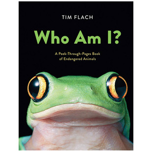 Endangered Peek 洞洞書(shū) 兒童Tim Flach 原版 Through Who 書(shū) Animals 我是誰(shuí)?一本關(guān)于瀕危動(dòng)物 Book Pages 預(yù)售