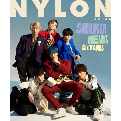 【现货】Nylon Japan(日本) 2021年09期 9月刊 封面：SixTONES 日文原版杂志期刊进口 时尚综合杂志 单期