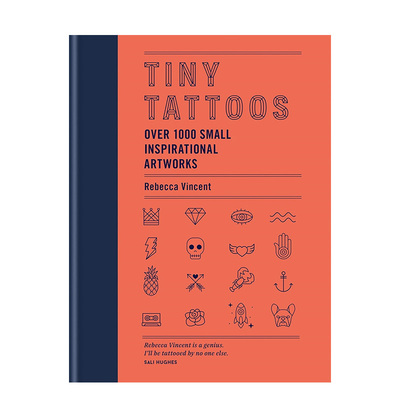 【现货】Tiny Tattoos 微型纹身:超过1000个小灵感 文身图形图案 英文进口原版图书籍进口正版Rebecca Vincent