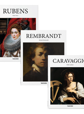 【WH】Basic Art系列 Rembrandt 巴洛克艺术绘画 鲁宾斯 伦勃朗 卡拉瓦乔 Rubens Caravaggio 英文原版正版 画册画集 Gilles Ne