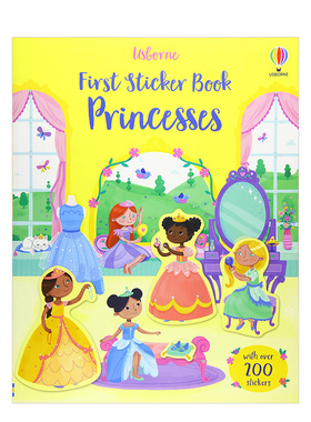 【预售】我的第一本贴纸书公主 First Sticker Book Princesses 英文DIY手工制作故事书  英文儿童活动图书