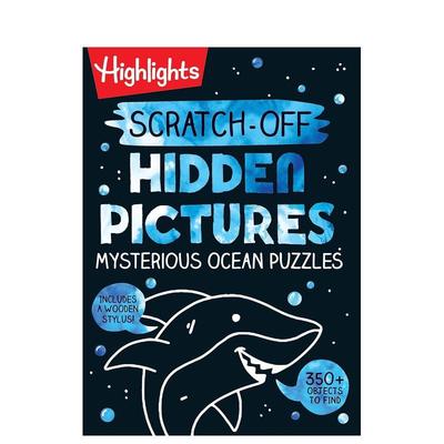 【预售】刮刮乐隐藏图片神秘海洋谜题（刮刮乐活动书籍） Scratch-Off Hidden Pictures  英文进口原版儿童趣味图书Highlights