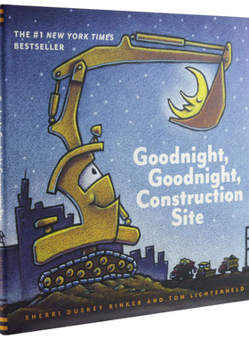 【现货】 goodnight,goodnight,constructionsite 晚安建筑工地 英文原版图书籍进口正版 儿童绘本阅读认知 适合3-6岁