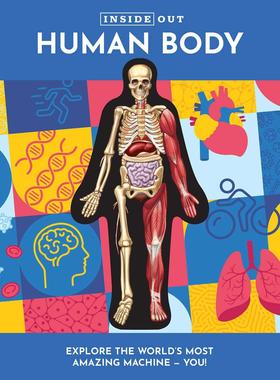 【预售】【里里外外】人体【Inside Out】Human Body英文进口原版儿童绘本图书Luann Columbo百科