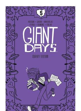 【预售】巨人的日子（卷5） Giant Days Library Edition Vol. 5  英文漫画 外文进口原版图书籍BOOM Studios