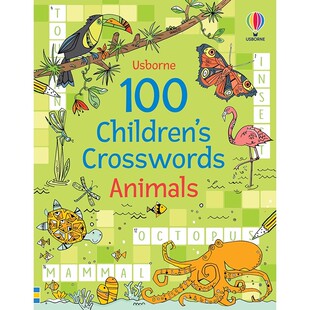 【PCW系列图书】100 Children’s Crosswords: Animals100个儿童填字游戏：动物/地球/旅游 英文进口原版童书3-6岁