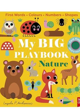 【预售】趣玩大书：自然 My BIG Playbook: Nature 英文进口原版儿童趣味图书Ingela P Arrhenius 0-3岁