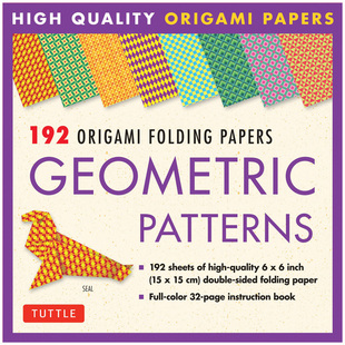 现货 手工制作图书英文原版 192OrigamiFoldingPapersinGeometricPatterns英文原版 图书籍进口正版 192种几何图案折纸纸张