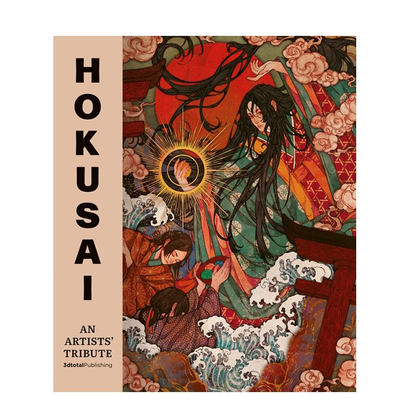 【预售】浮世绘匠的当代回响：北斋漫画十四重奏 Hokusai英文进口原版艺术插画原画设定集 外文图书3dtotal Publishing