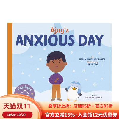 【预售】【情绪晴雨表】阿贾耶焦虑的一天 【Feelings Forecast】Ajay's Anxious Day 餐饮大王 快乐蜂 英文进口原版儿童绘本图书