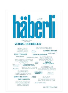 【预售】阿尔弗雷多·哈伯利——言语涂鸦 Alfredo Haberli – Verbal Scribbles 英文进口原版设计图书外文