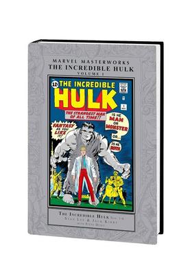 【预售】漫威杰作：不可思议的绿人 卷1 Marvel Masterworks: The Incredible Hulk Vol. 1  英文漫画 外文进口原版图书籍Marvel