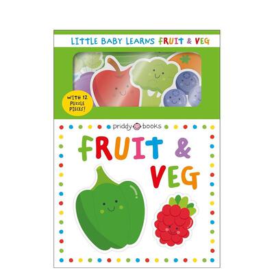 【预售】小宝宝认识果蔬 Little Baby Learns Fruit & Veg 英文进口原版儿童启蒙图书Priddy Books