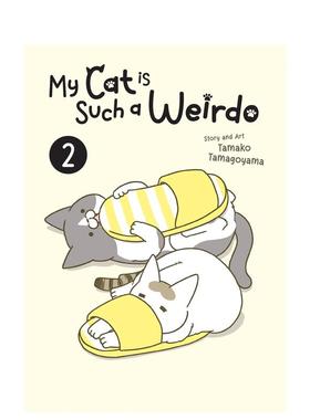 【预售】我家的猫又在干怪事了2   卵山玉子 My Cat is Such a Weirdo Vol. 2 英文进口原版漫画书