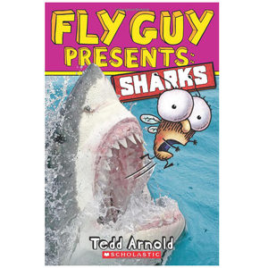 【现货】 Fly Guy Presents: Sharks(Scholastic Reader, Level 2)苍蝇小子#2：鲨鱼英文原版图书籍正版儿童故事书 Tedd Arno