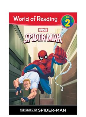 【现货】蜘蛛侠的故事The Story of Spider-Man (Level 2)英文进口原版儿童图书3-6岁分阶读物Thomas Macri