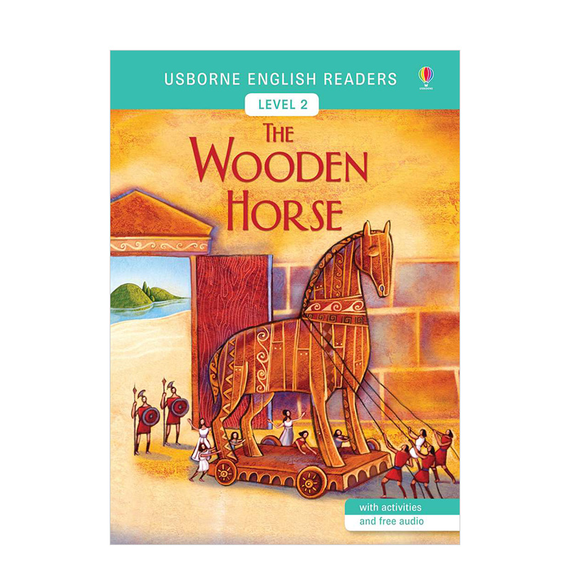 【现货】The Wooden Horse- Level 2特洛伊木马 Mairi Mackinnon英文原版图书籍正版 Alida Massari儿童故事分阶阅读 Usborne-封面