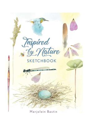 【现货】自然素描本 Inspired by Nature Sketchbook 英文进口原版艺术插画原画设定集Marjolein Bastin外文图书