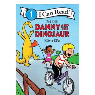 【现货】Danny and the Dinosaur Ride a Bike,【丹尼和恐龙】骑自行车 英文进口原版儿童图书分阶阅读 Hoff Syd Harpercollins