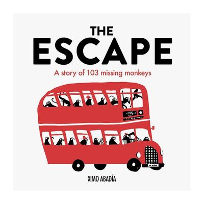 【预售】【博洛尼亚入围插画师Ximo Abadía】猴子逃跑啦The Escape: A story of 103 missing monkeys 英文进口原版儿童绘本图书