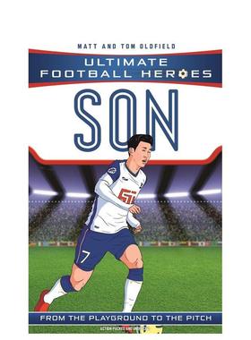 【预售】【足球英雄系列】孙兴慜 【Ultimate Football Heroes】Son Heung-min 英文进口原版青少年读物 3岁-6岁Matt & Tom Oldfi