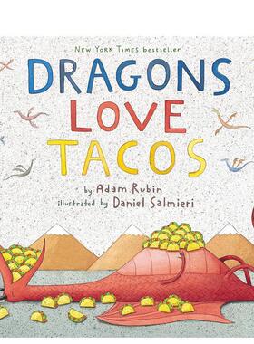 【预售】龙爱塔可Dragons Love Tacos英文进口原版图书儿童绘本Adam Rubin  Daniel Salmieri3-6岁