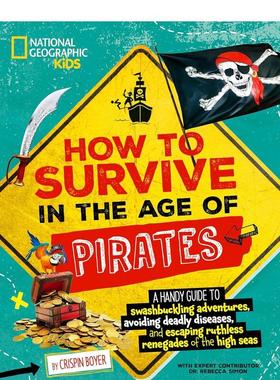 【预售】海盗时代的生存之道Ht Survive In Age Of Pirates英文进口原版儿童绘本图书Boyer  Crispin百科