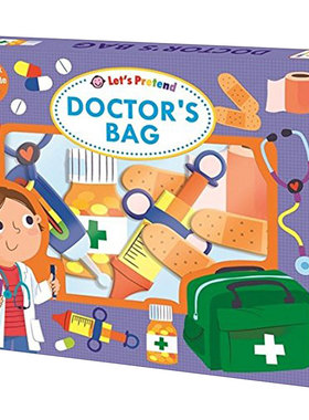 【现货】Let’sPretend:Doctor’sBag一起模拟：医生的包英文儿童游戏书