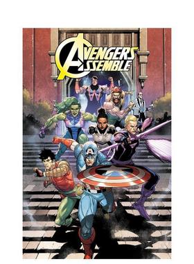 【预售】漫威漫画 复仇者集结：蛇之场景 Avengers Assemble: The Serpent Scenario 英文进口原版漫画图书 Leinil Yu  Steve Orl