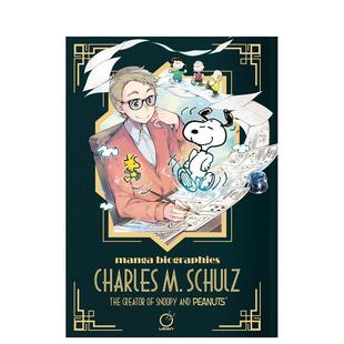 史努比花生漫画创作者 Manga Biographies 外文图书籍Yuzuru 漫画传记：查尔斯·舒尔茨 英文漫画进口原版 Kuki 预售