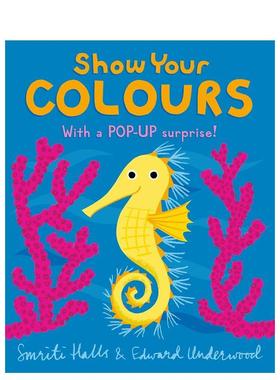 【现货】动物色彩(含1立体惊喜页）Show Your Colours 英文进口原版儿童绘本图书 3-6岁 Walker Books 动物生态环保